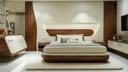 Contemporary Dynamic Bedroom Interior Design