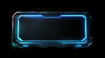 Technology border neon color background
