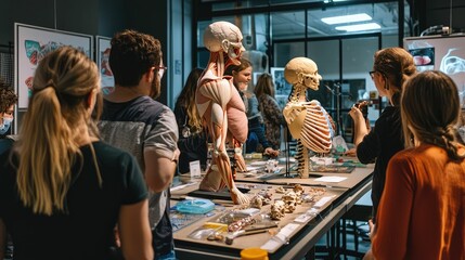 Fototapeta premium Engaging Community Workshop on Anatomy Exploration
