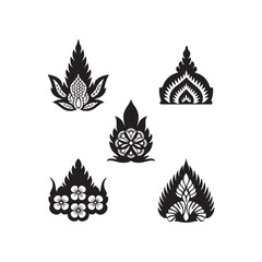 thai traditional pattern set for design 