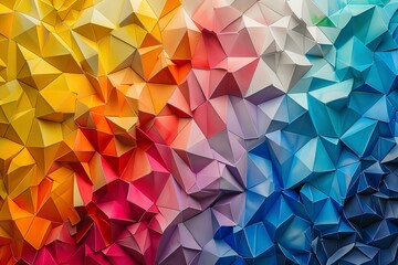 Obraz premium A bunch of different colors of origami paper