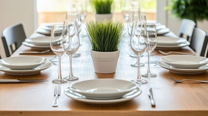 Elegant Dining Table Setup for Special Occasions