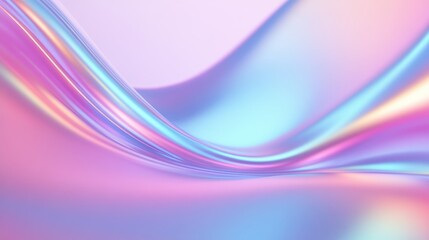 Naklejka premium A colorful, flowing line of light blue and purple. The line is almost like a wave, and it is made of a shiny, metallic material. The colors are bright and vibrant, and the line seems to be moving