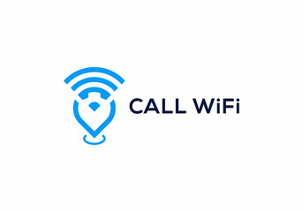 Wifi call internet concept wi...