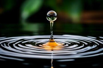 AI-generated water surface reacting dynamically to soundwaves