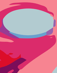 abstract background with untidy waves Illustration