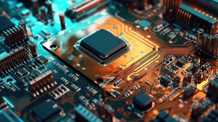 Fototapeta premium Circuit Board Close Up