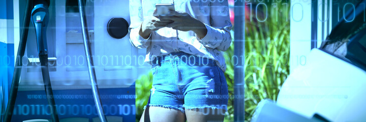 Composite image of interface