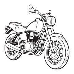 motorcycle vector silhouette image of a table on a white background

