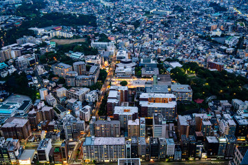 Yokohama view from Landmark tower in Kanagawa, Yokohama, Japan