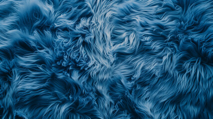 Fototapeta premium Soft Fluffy Blue Faux Fur Texture Background