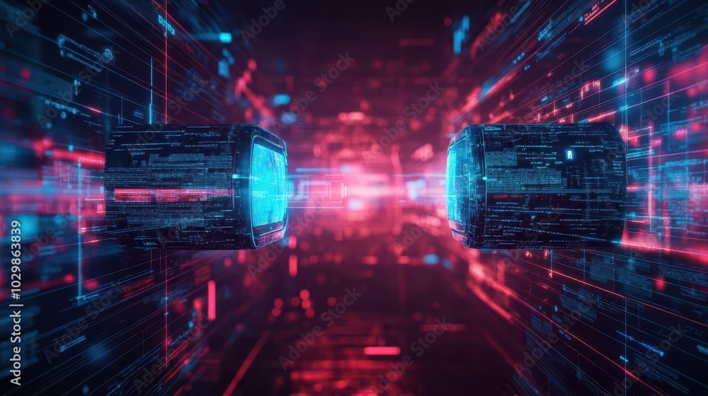 Aufkleber a metaverse academy where students interact with ai professors and explore digital knowledge spaces