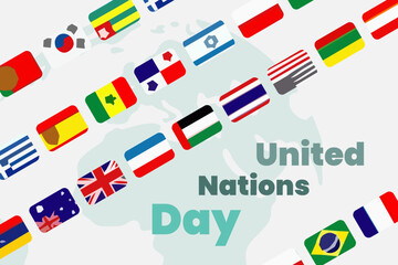 United nations day poster illustration