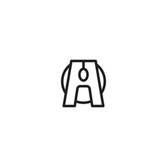 Laundry icon, t-Shirt, dry cleaning clothing isolated. Editable icon.