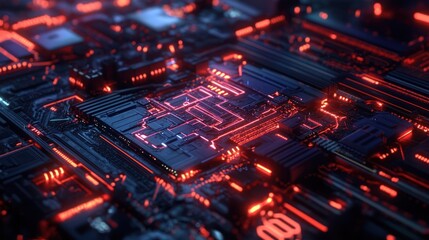 Obraz premium Circuit Board Abstract