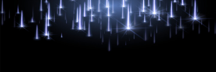 Abstract elegant gold glowing line with lighting effect sparkle on black background. Template premium award design.