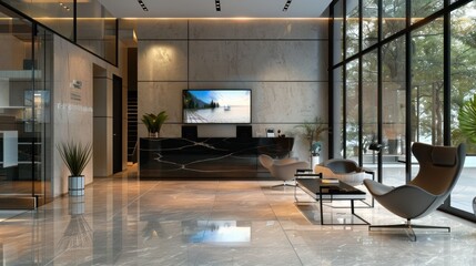 Obraz premium Modern Lobby Interior Design