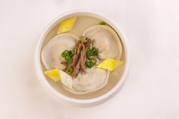 Mandu Guk is Korean Dumpling Soup Especially For New Year.