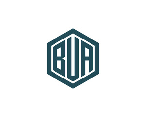 BUA logo design vector template. BUA