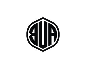 BUA logo design vector template. BUA