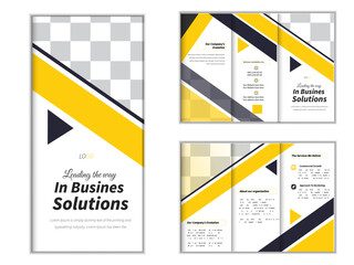  creative business trifold brochure template