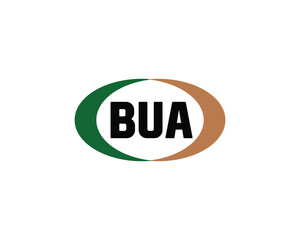 BUA logo design vector template. BUA