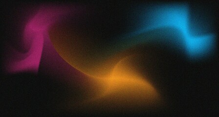 Abstract yellow purple blue gradient background with grain texture. Background wallpapers. For social media and design