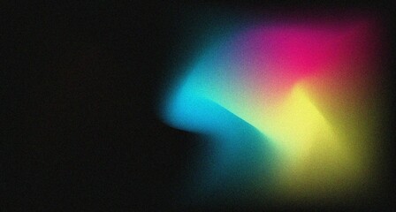 Multi color grainy black background copy space for your graphic 