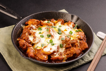 Buldak is Korean Fire Chicken With Cheese.