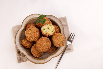 Breadfruit Puffs is Traditional Caribbean Popular Snack.
