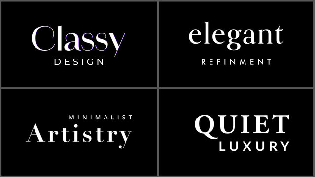 Elegant Minimal Titles