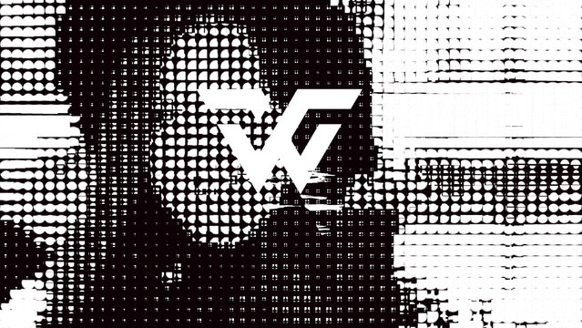 Halftone Doted Horizontal Vertical Logo Reveal 374
