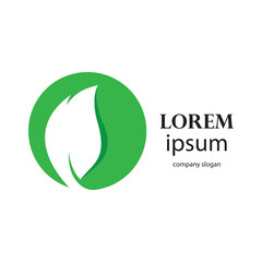 fresh leaf logo design for natural life