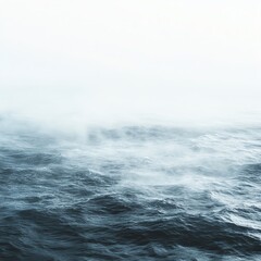 Ocean mist on white background