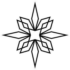 Obraz premium graphic vector of number 86 model ornament pattern with attractive black color lines on a white background