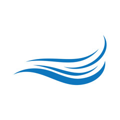 Naklejka premium blue sea water high wave design