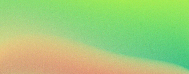 Grainy gradient background green and salmon retro noise texture summer banner poster backdrop design, glowing vibrant noise texture, colorful retro banner design