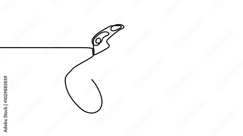 Poster continuous drawing line art of dslr camera with black line and white background. one line