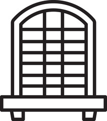 Arch Window Line Icon