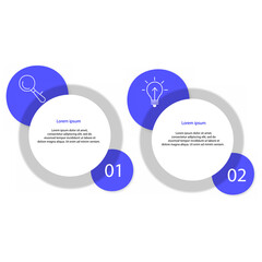 Modern infographic template. Creative circle element design with marketing icons.