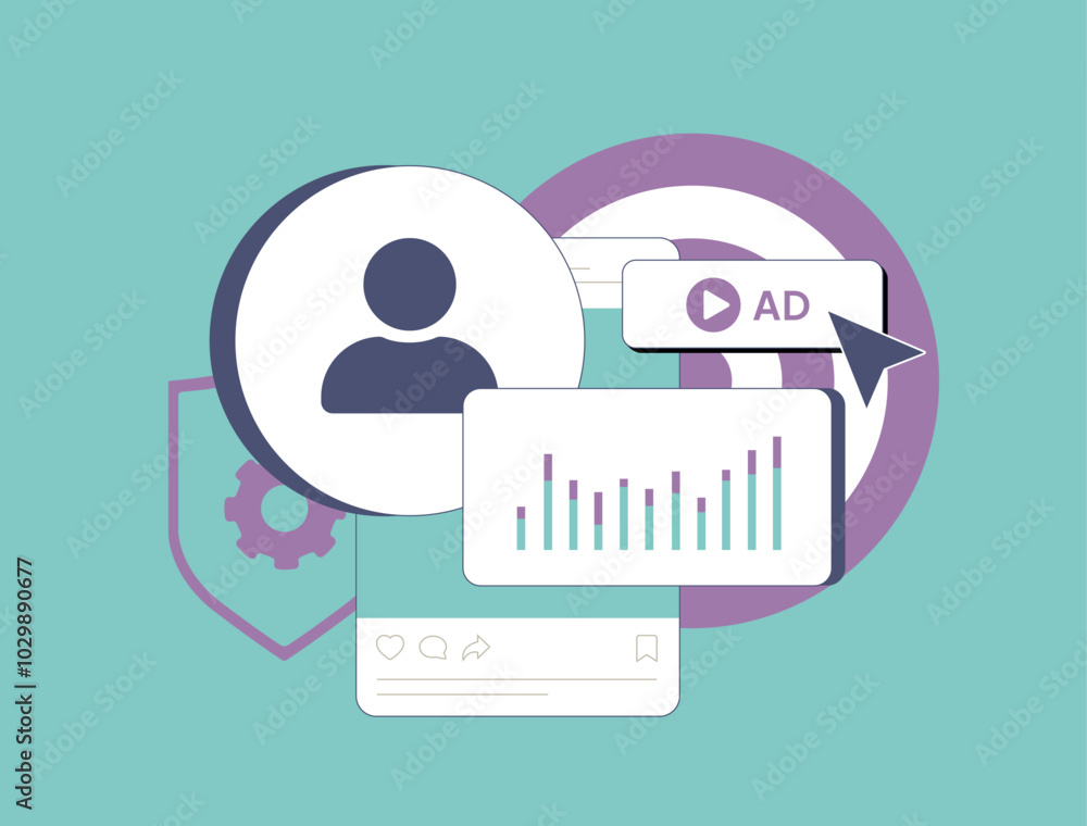 Poster social data marketing helps collect social data to target advertisements. analyze customer behavior,