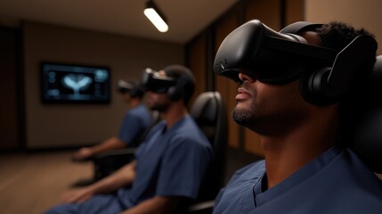 Doctors Using Virtual Reality in Clinical Training