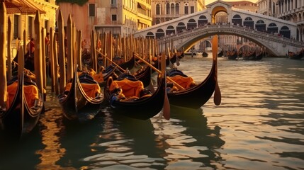 Gondolas in Venice