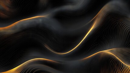 Naklejka premium Luxurious black line background for abstract illustrations in modern and sophisticated designs