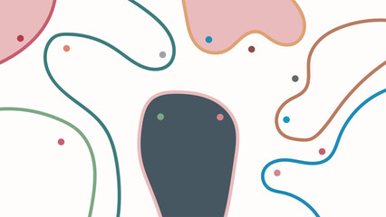 SEAMLESS HAND DRAWN DOODLE LINES SHAPES PATTERN TEXTURE COLORFUL TEMPLATE ABSTRACT BACKGROUND TRENDY DESIGN VECTOR