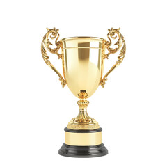 Fototapeta premium Elegant Golden Trophy with Ornate Design