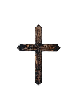 recommend clip art: Beautifully Crafted Wooden Cross for Spiritual Reflection and Home Decor