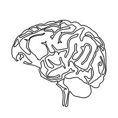 Brain logo design PNG