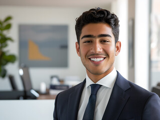 portrait of a smiling businessman