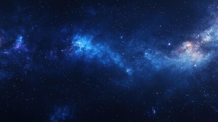 Expansive night sky illuminated by stars and the Milky Way galaxy, creating a breathtaking celestial view full of wonder and mystery